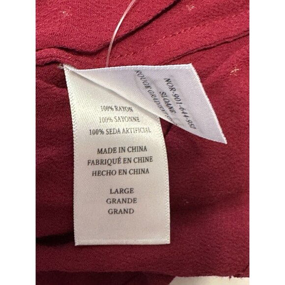 Rails Sloane Top Rogue Gradient Stars V Neck Tie Front Long Sleeve Shirt Large - Picture 8 of 10